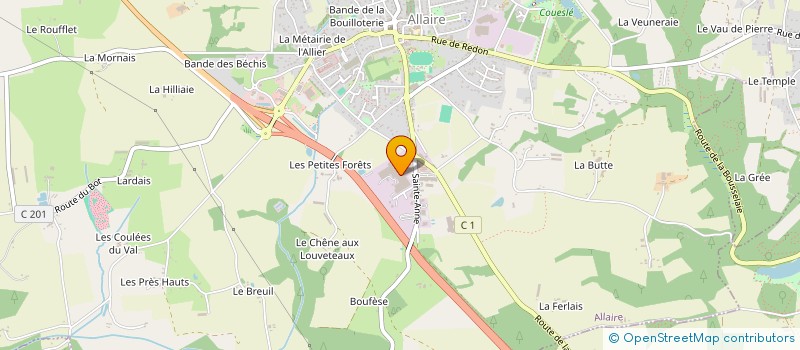 localisation de l'entreprise DAYON MECA PRECIS à ALLAIRE