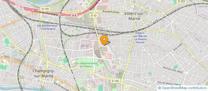 localisation de l'entreprise DAZ à CHAMPIGNY-SUR-MARNE
