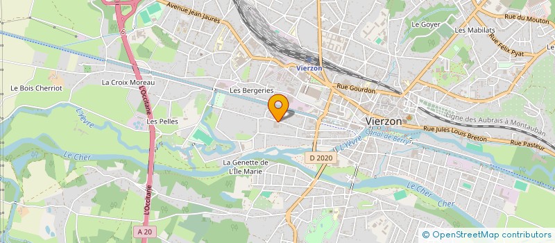 localisation de l'entreprise DAZIN OUTILLAGES MACHINES-OUTILS à VIERZON