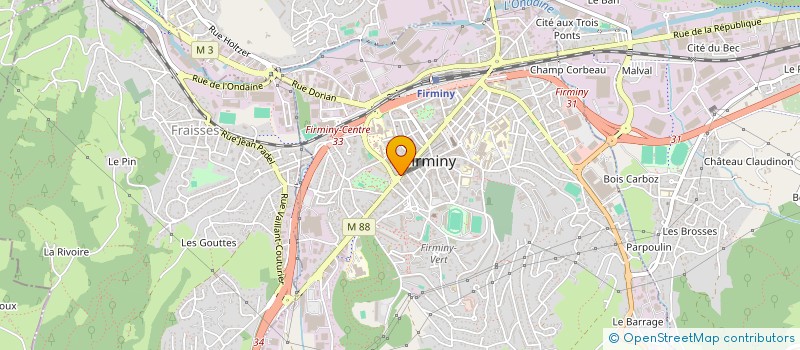 localisation de l'entreprise DAZONT  FIRMINY