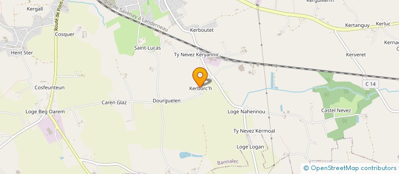 localisation de l'entreprise DAZR  BANNALEC