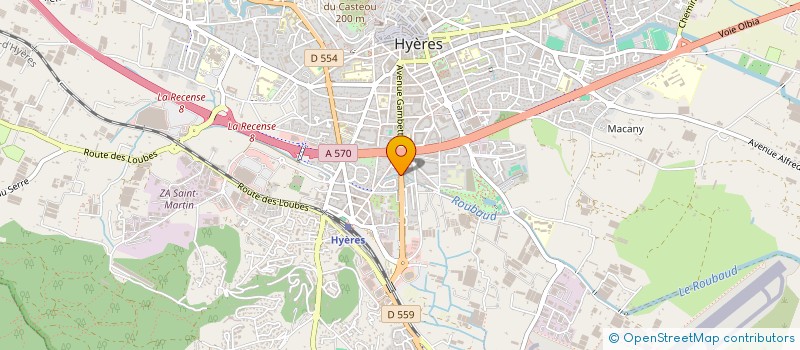 localisation de l'entreprise DAZUR à HYERES