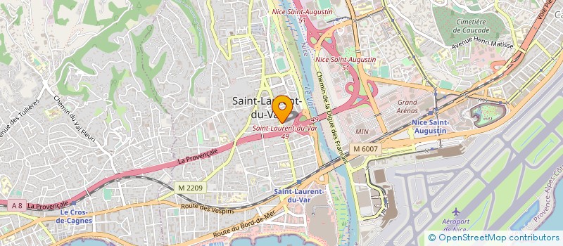 localisation de l'entreprise DAZURE à SAINT-LAURENT-DU-VAR