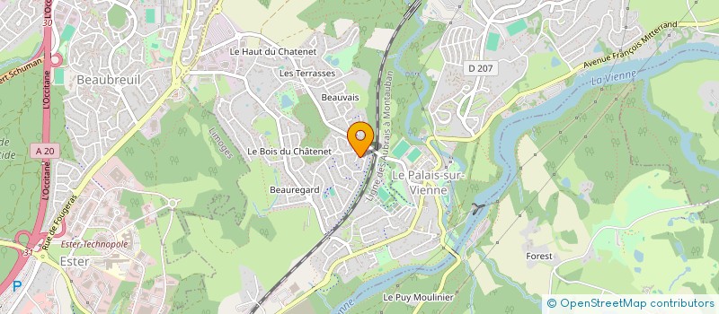 localisation de l'entreprise DAZZ FLOOR à LE PALAIS-SUR-VIENNE