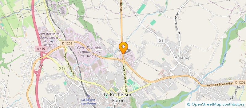 localisation de l'entreprise DB 2003  CORNIER