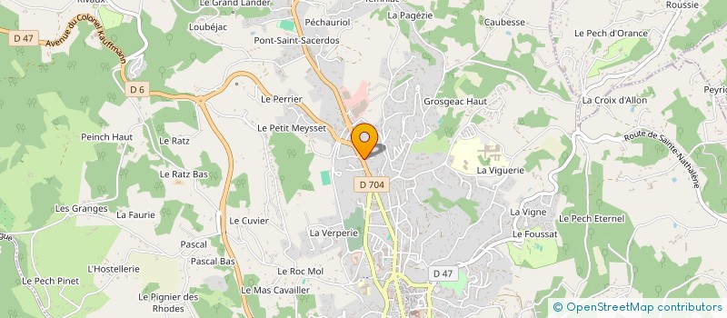 localisation de l'entreprise DB 33 IMMO à SARLAT-LA-CANEDA