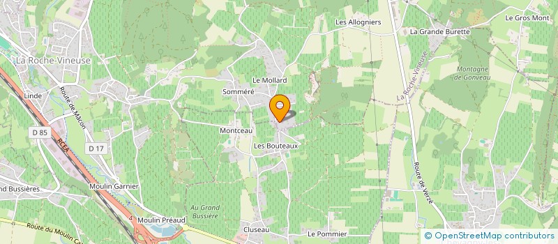 localisation de l'entreprise DB 71  LA ROCHE-VINEUSE