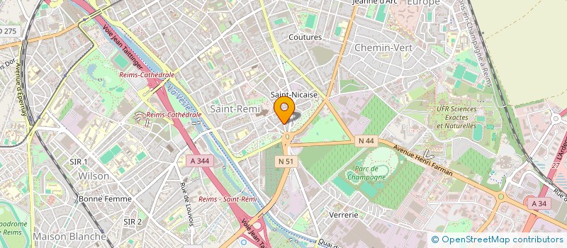 localisation de l'entreprise DB 96  REIMS