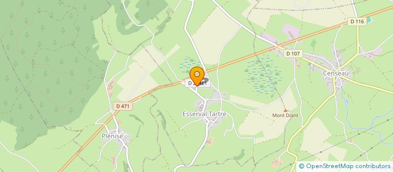 localisation de l'entreprise DB AGENCEMENT  ESSERVAL-TARTRE