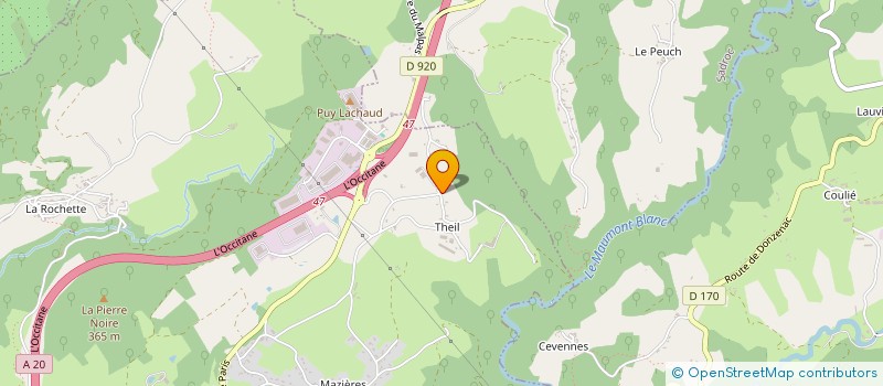 localisation de l'entreprise DB AGENCEMENT  DONZENAC