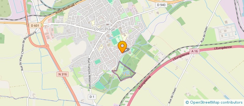 localisation de l'entreprise DB ANIMATION  LOON-PLAGE