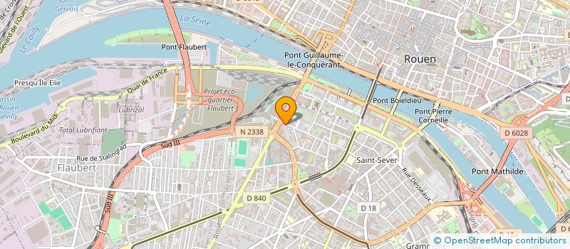 localisation de l'entreprise DB ARCHITECTURE à ROUEN