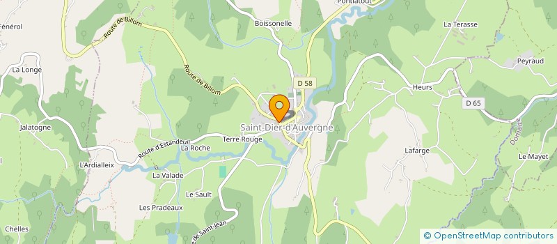 localisation de l'entreprise DB AUTO  SAINT-DIER-D'AUVERGNE