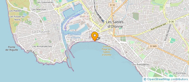 localisation de l'entreprise DB AUTOS PASSION à LES SABLES-D'OLONNE