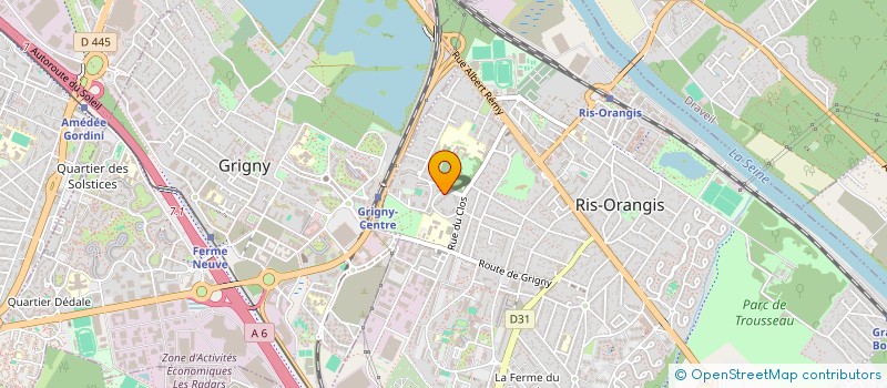 localisation de l'entreprise DB CARS à RIS-ORANGIS