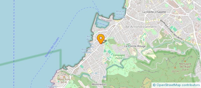 localisation de l'entreprise DB & CAU à MARSEILLE 8