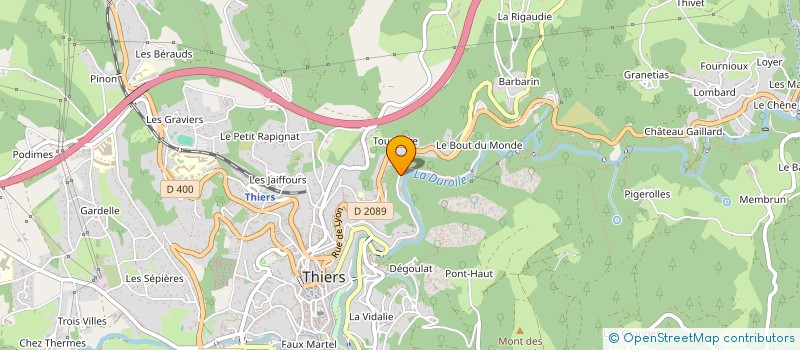 localisation de l'entreprise DB CHAUDRONNERIE  THIERS