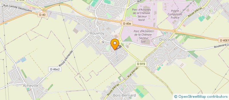 localisation de l'entreprise DB CLIM à ROUVROY