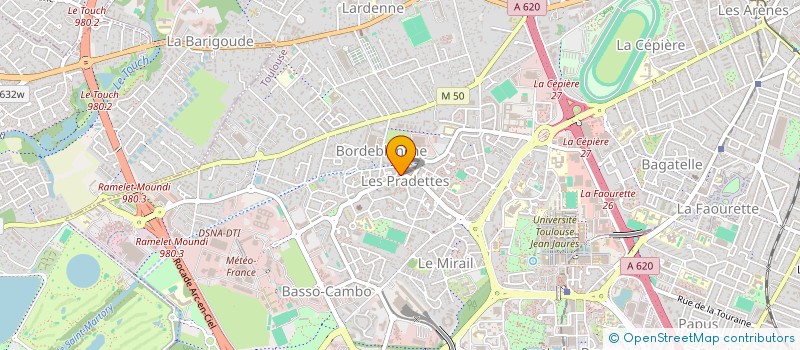 localisation de l'entreprise DB COIFFURE à TOULOUSE