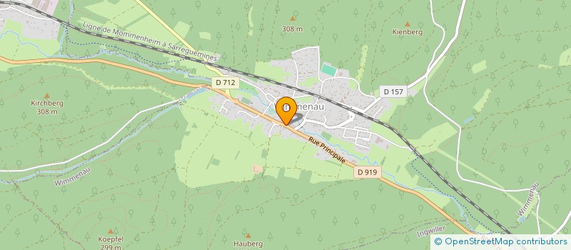 localisation de l'entreprise DB COM  WIMMENAU