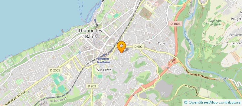 localisation de l'entreprise DB & COMPAGNIE à THONON-LES-BAINS