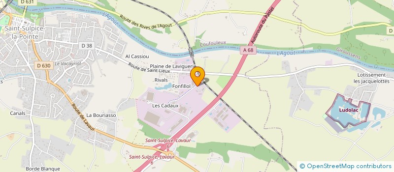 localisation de l'entreprise DB CONCEPT  SAINT-SULPICE-LA-POINTE