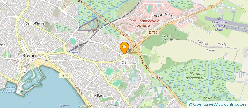 localisation de l'entreprise DB CONCEPTION à ROYAN