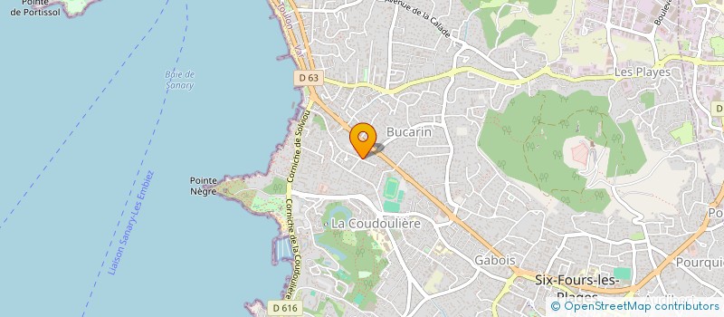 localisation de l'entreprise DB CONSEIL à SIX-FOURS-LES-PLAGES