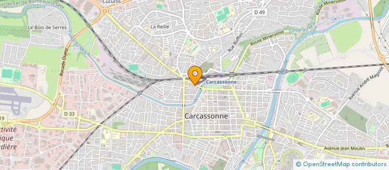 localisation de l'entreprise DB CONSTRUCTION  CARCASSONNE