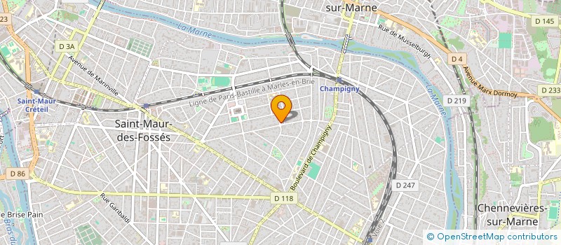 localisation de l'entreprise DB CONSULTANT à SAINT-MAUR-DES-FOSSES