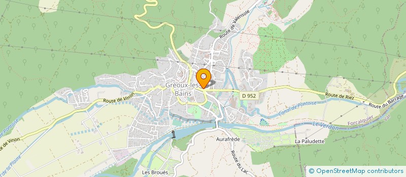 localisation de l'entreprise DB CONSULTING à GREOUX-LES-BAINS