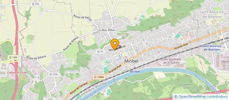 localisation de l'entreprise DB CONSULTING  MIRIBEL