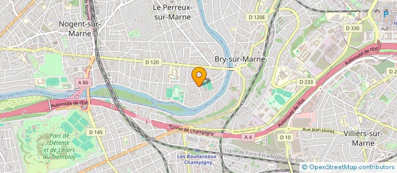 localisation de l'entreprise DB CONSULTING à LE PERREUX-SUR-MARNE