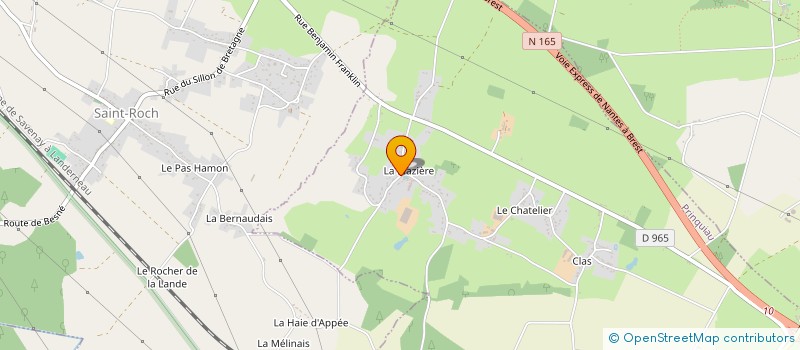 localisation de l'entreprise DB CREA RENOV' à PRINQUIAU