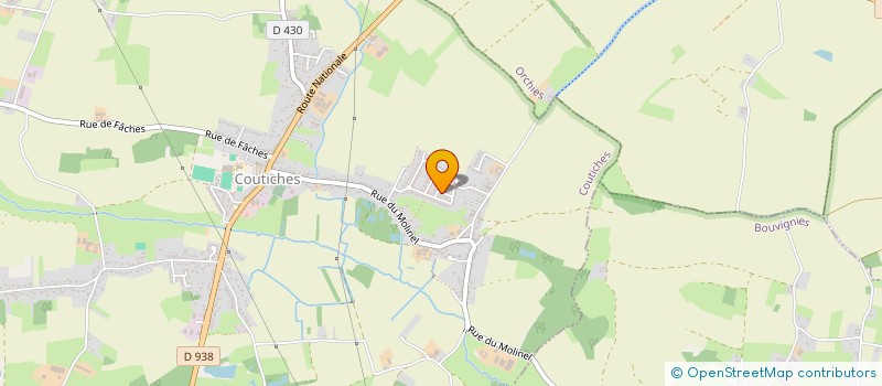 localisation de l'entreprise DB CUISINES INSTAL  COUTICHES