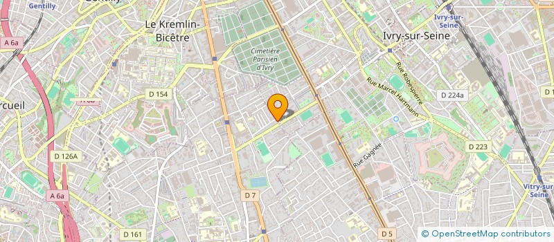 localisation de l'entreprise DB DECOR à VILLEJUIF