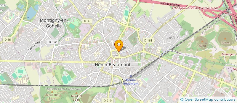 localisation de l'entreprise DB DIFFUSION à HENIN-BEAUMONT