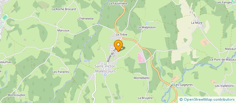 localisation de l'entreprise DB DIGITAL  SAINT-VICTOR-MALESCOURS