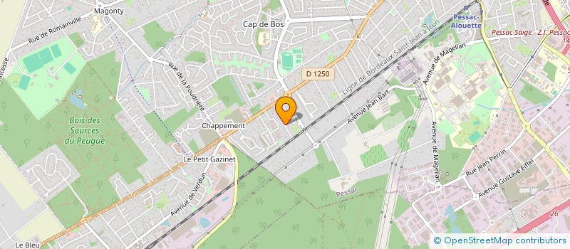 localisation de l'entreprise DB DISTRI CONSULTING à PESSAC