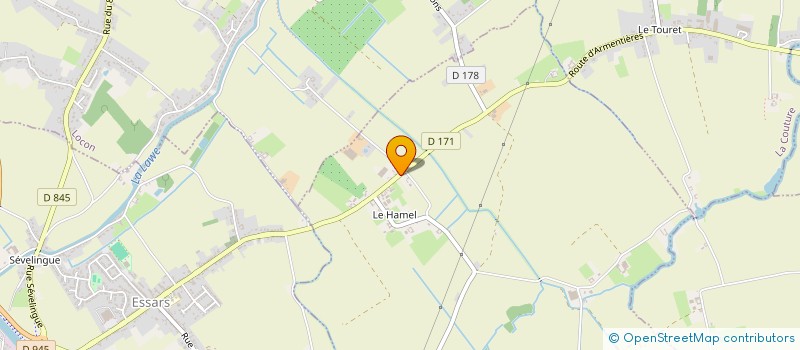 localisation de l'entreprise DB DISTRIBUTION à BEUVRY