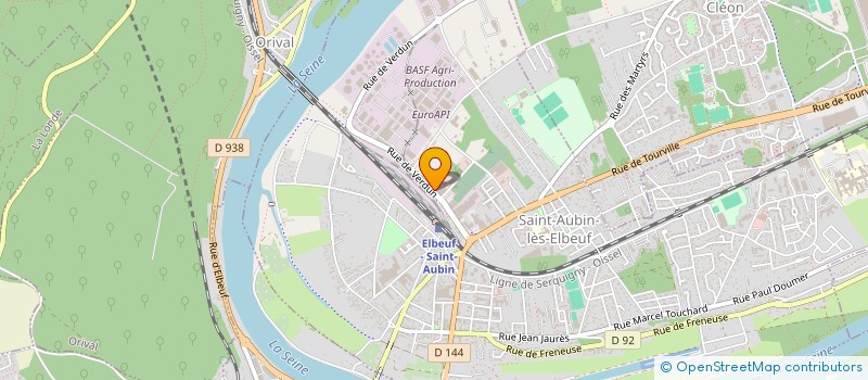 localisation de l'entreprise DB DISTRIBUTION à SAINT-AUBIN-LES-ELBEUF
