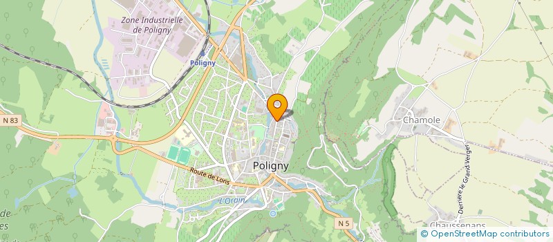 localisation de l'entreprise DB DOUZE  POLIGNY