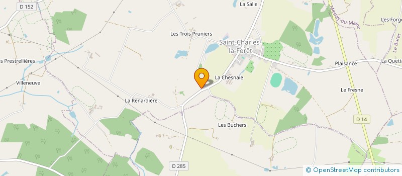 localisation de l'entreprise DB EAU  SAINT-CHARLES-LA-FORET