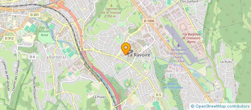 localisation de l'entreprise DB ELEC  LA RAVOIRE