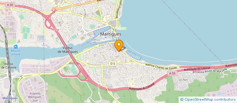 localisation de l'entreprise DB ENTREPRISE 13 à MARTIGUES