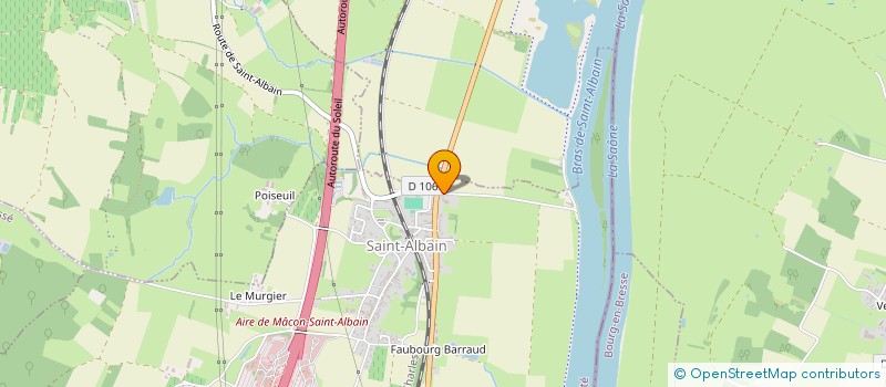 localisation de l'entreprise DB ENTREPRISE  SAINT-ALBAIN