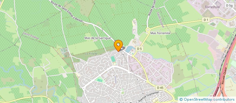 localisation de l'entreprise DB EVOLUTION à SAINT-ESTEVE