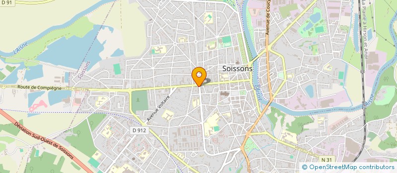 localisation de l'entreprise DB EXPERTISE à SOISSONS