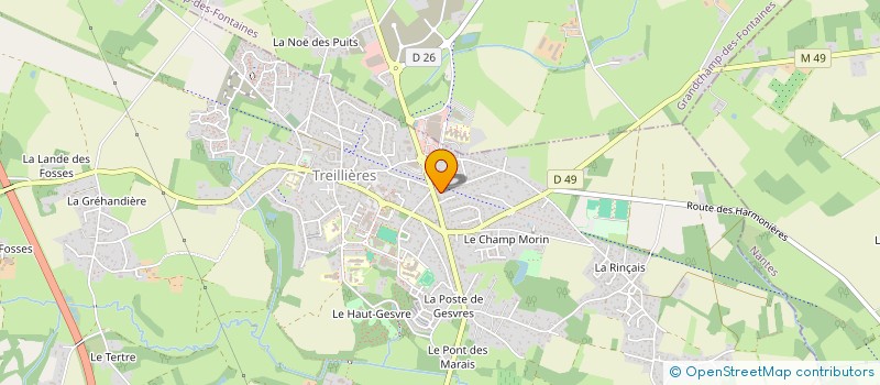 localisation de l'entreprise DB FACTORY  TREILLIERES