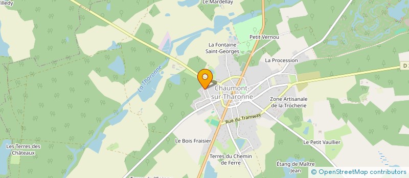 localisation de l'entreprise DB & FILS  CHAUMONT SUR THARONNE